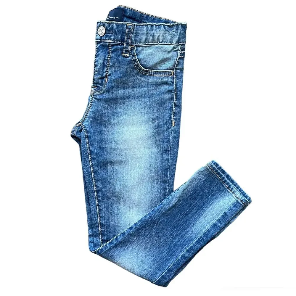 Girls 8 Regular GAP High Stretch Jegging Ankle Denim Jeans Adjustable